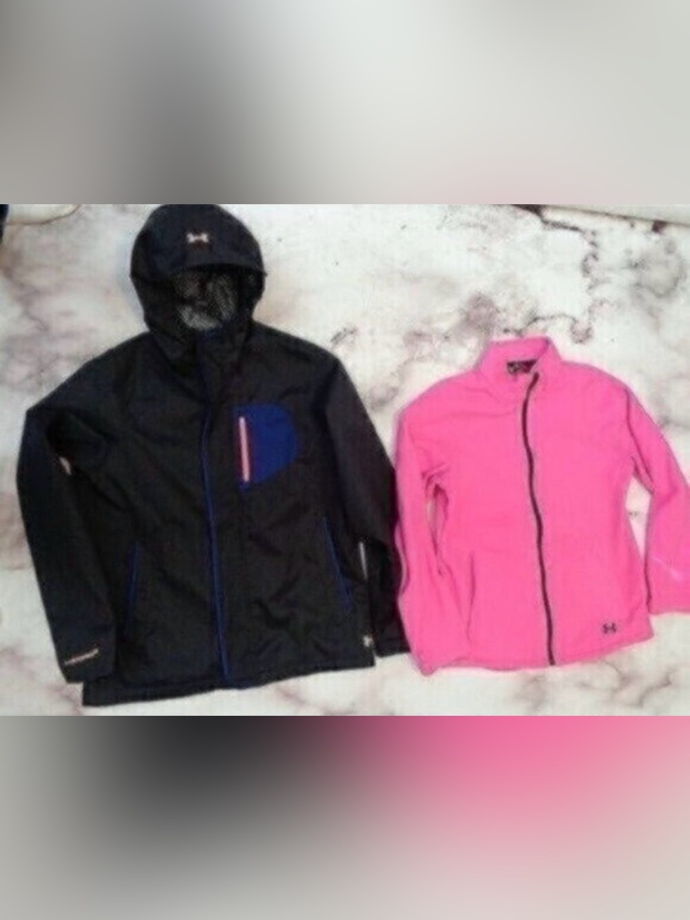 NEW Under Armour girls youth XL black Infared Coldgear/Fleece 2 in 1 Storm coat